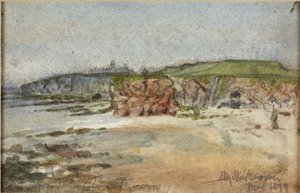 Marsden Bay 1877 (akvarel og blyant på papir)